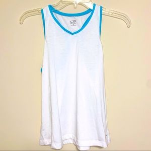 💛 Champion White Blue Workout Racerback Tank S